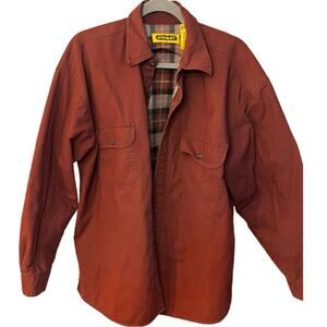 Stanley Men’s Burnt Orange Fleece Lined Shacket Large